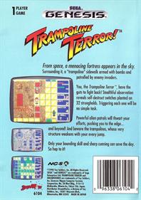 Trampoline Terror! - Box - Back Image