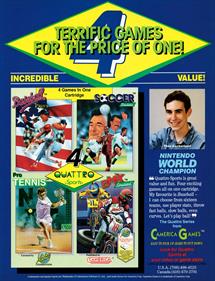 Quattro Sports - Advertisement Flyer - Front Image