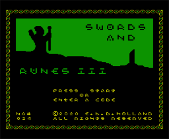 Swords and Runes III - Screenshot - Game Title Image