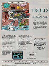Trolls and Tribulations - Advertisement Flyer - Front Image