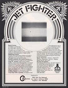 Jet Fighter - Advertisement Flyer - Back Image
