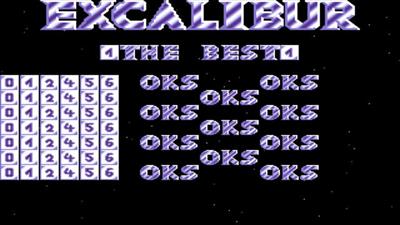 Excalibur - Screenshot - High Scores Image