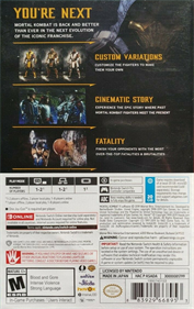 Mortal Kombat 11 - Box - Back Image