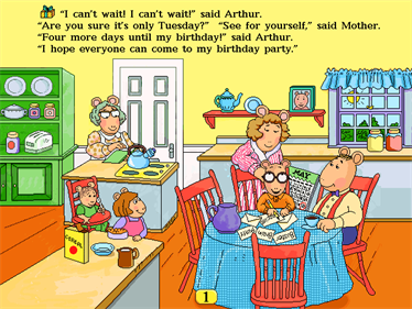 Living Books: Arthur's Birthday - Screenshot - Gameplay Image
