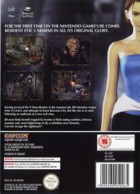 Resident Evil 3: Nemesis - Box - Back Image