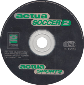 Actua Soccer 2 - Disc Image