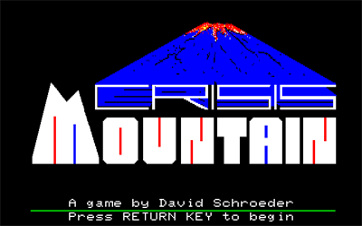 Crisis Mountain - Screenshot - Game Title