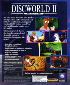 Discworld II: Mortality Bytes! - Box - Back Image