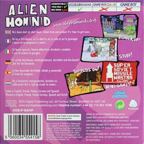 Alien Hominid - Box - Back Image
