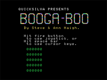 Booga-Boo: The Flea - Screenshot - Game Title Image