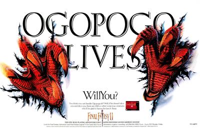 Final Fantasy II - Advertisement Flyer - Front Image