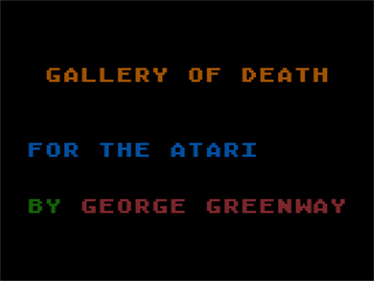 Gallery of Death - Screenshot - Game Title Image