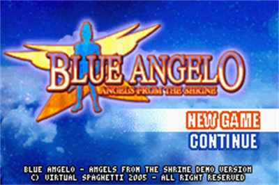 Blue Angelo: Angels from the Shrine - Screenshot - Game Title Image