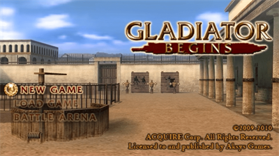 Gladiator Begins - Screenshot - Game Title Image