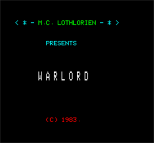 Warlord - Screenshot - Game Title Image