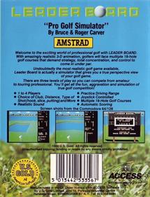 Leader Board - Box - Back Image