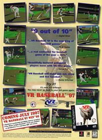 VR Baseball '97 - Advertisement Flyer - Front Image