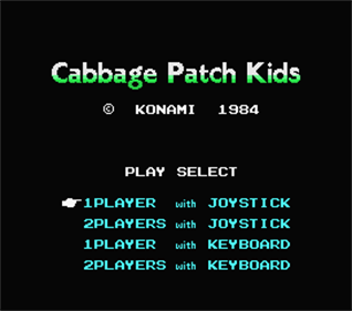 Cabbage Patch Kids - Screenshot - Game Title Image