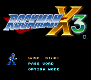 Mega Man X3 - Screenshot - Game Title Image