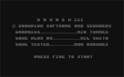 Mayhem III - Screenshot - Game Title Image