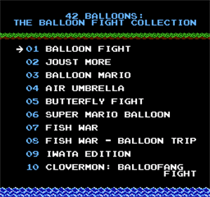 42 Balloons: The Balloon Fight Collection - Screenshot - Game Title Image