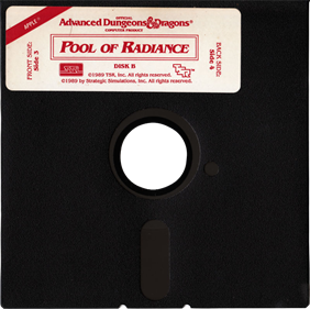 Advanced Dungeons & Dragons: Pool of Radiance - Disc Image