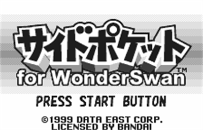 Side Pocket for WonderSwan - Screenshot - Game Title Image