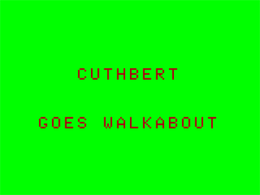Cuthbert Goes Walkabout - Screenshot - Game Title Image