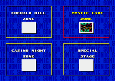 Sonic the Hedgehog 2 - Screenshot - Game Select Image