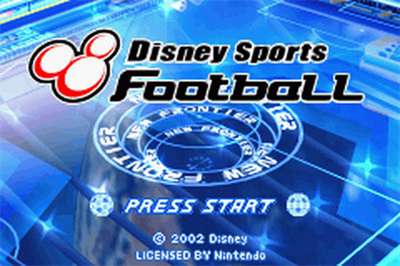 Disney Sports: Soccer - Screenshot - Game Title Image