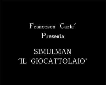 Simulman 9: Il Giocattolaio - Screenshot - Game Title Image