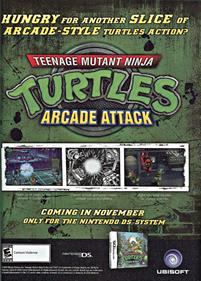 Teenage Mutant Ninja Turtles: Arcade Attack - Advertisement Flyer - Front Image