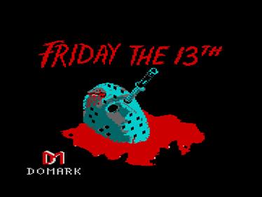 Friday the 13th: The Computer Game - Screenshot - Game Title Image