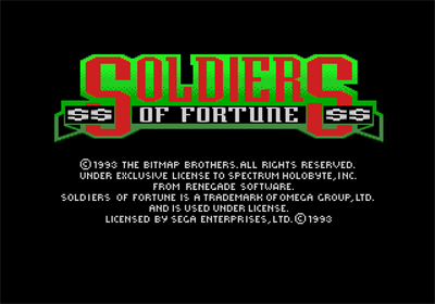 Soldiers of Fortune - Screenshot - Game Title Image