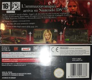 Buffy the Vampire Slayer: Sacrifice - Box - Back Image
