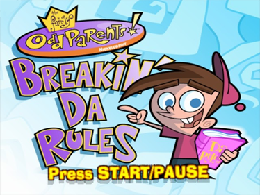 The Fairly OddParents: Breakin' Da Rules - Screenshot - Game Title Image