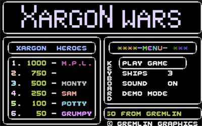 Xargon Wars - Screenshot - Game Title Image