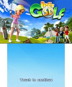Let's Golf 3D - Screenshot - Game Title Image