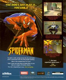 Spider-Man (2001) - Box - Back Image