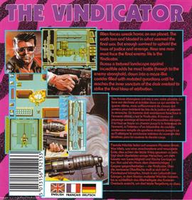 The Vindicator! - Box - Back Image