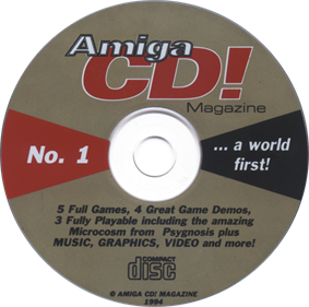 Amiga CD! Issue No. 1 Cover Disc - Disc Image