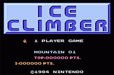 Classic NES Series: Ice Climber - Screenshot - Game Title Image
