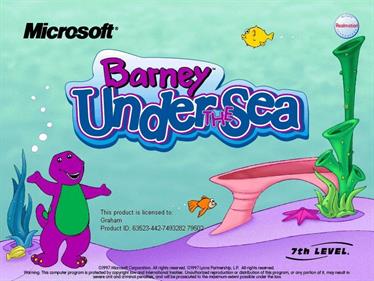 Barney Under the Sea - Screenshot - Game Title Image