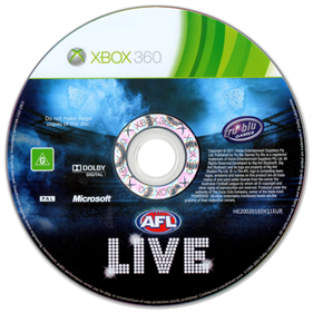 AFL Live - Disc Image