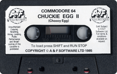 Chuckie Egg 2 - Cart - Front Image