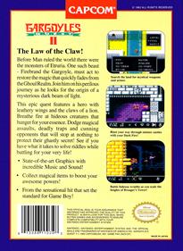 Gargoyle's Quest II - Box - Back Image