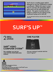 Surf's Up - Fanart - Box - Back