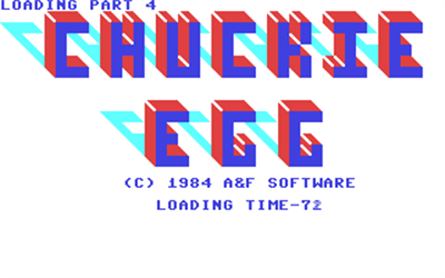 Chuckie Egg - Screenshot - Game Title