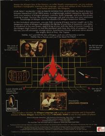 Star Trek: Klingon - Box - Back