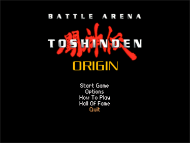 Battle Arena Toshinden Origin - Screenshot - Game Title Image
